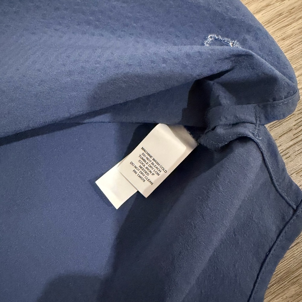 Vineyard Vines Performance Split Neck Top Blue Wo… - image 6